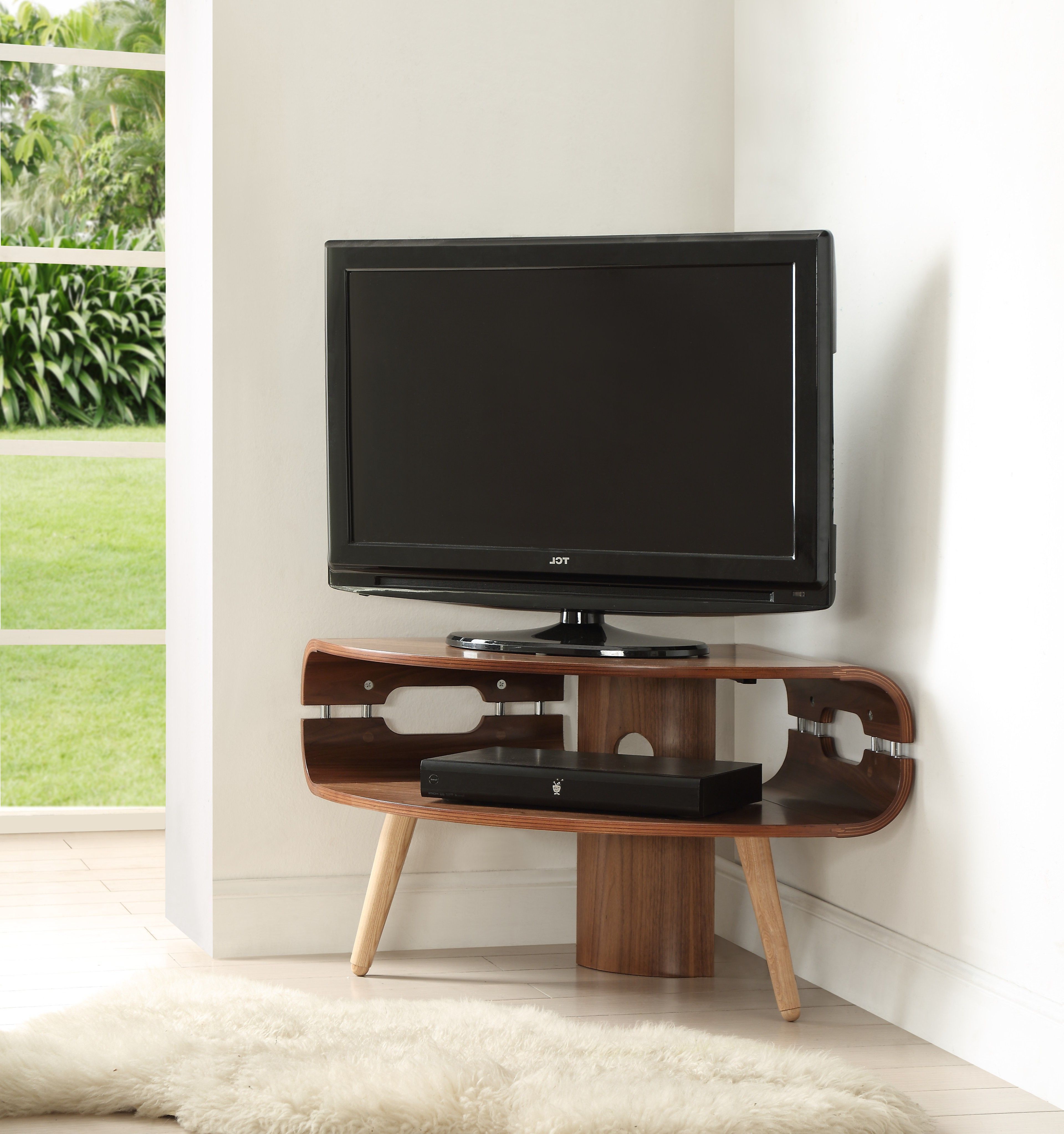 Famous Small Corner Tv Cabinets Regarding Jf701 Corner Tv Stand (Photo 1 of 20)