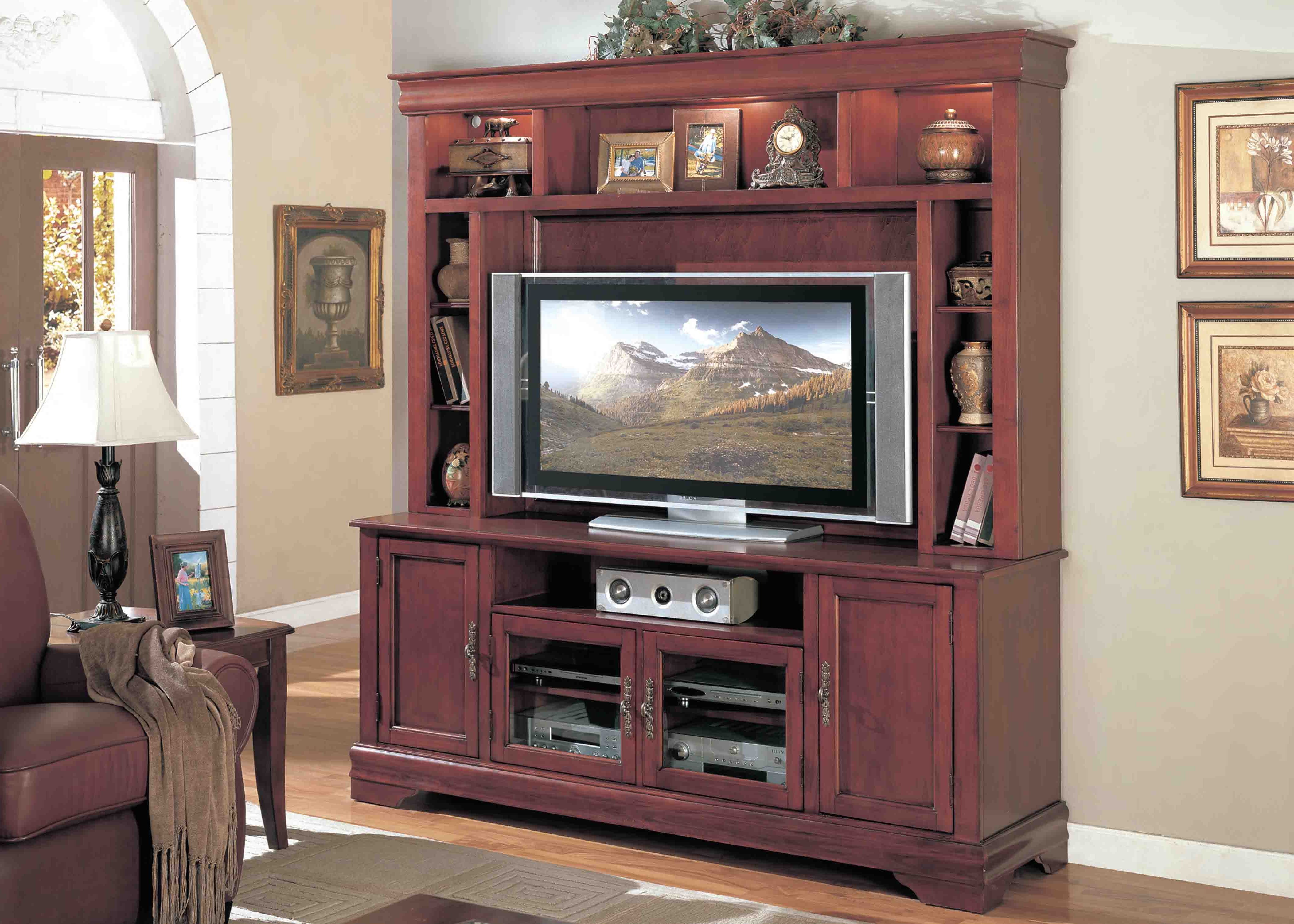 Fashionable Cherry Wood Tv Cabinets Pertaining To Wayfair Tv Stands Unfinished Media Storage Solid Wood Cabinets (View 3 of 20)