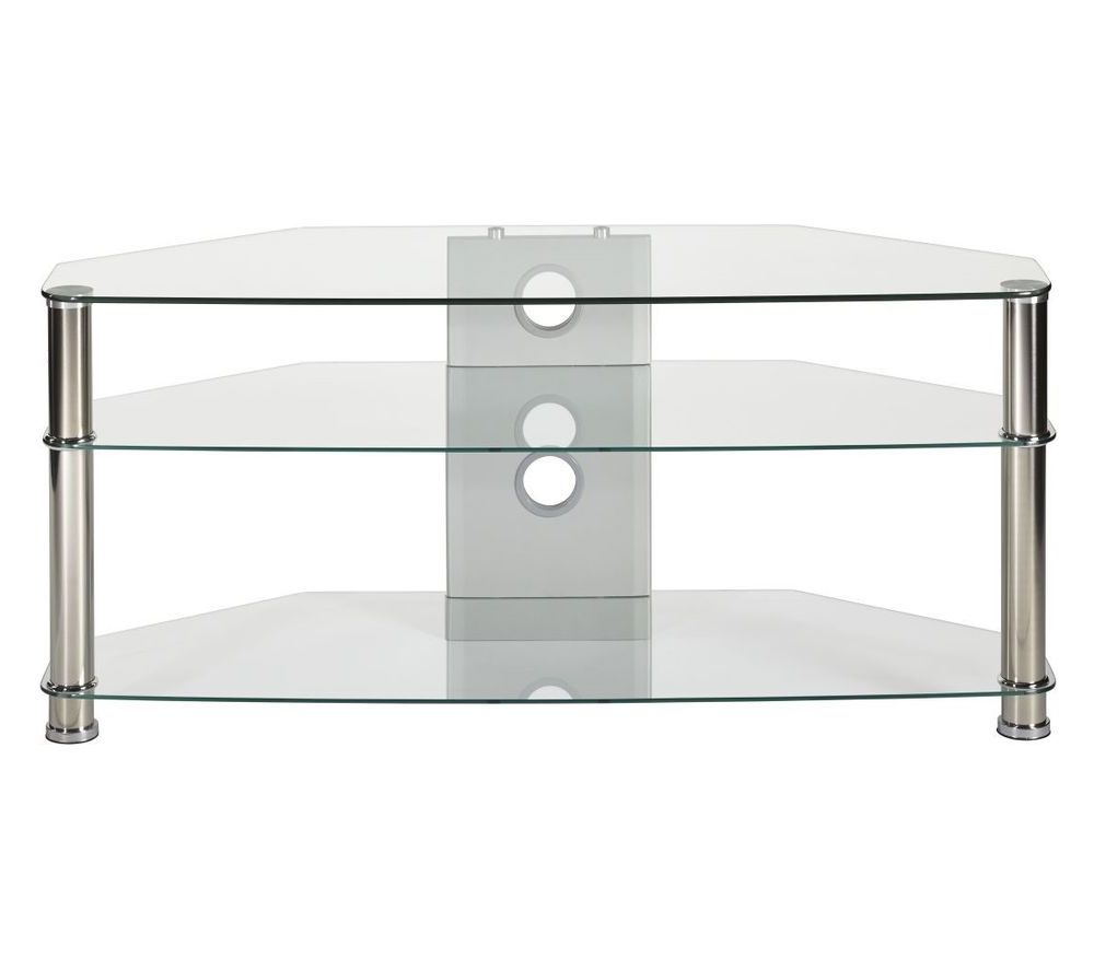 Fashionable Clear Glass Tv Stand Intended For Buy Mmt Jet Cl 1000 Tv Stand – Clear Glass (View 6 of 20)
