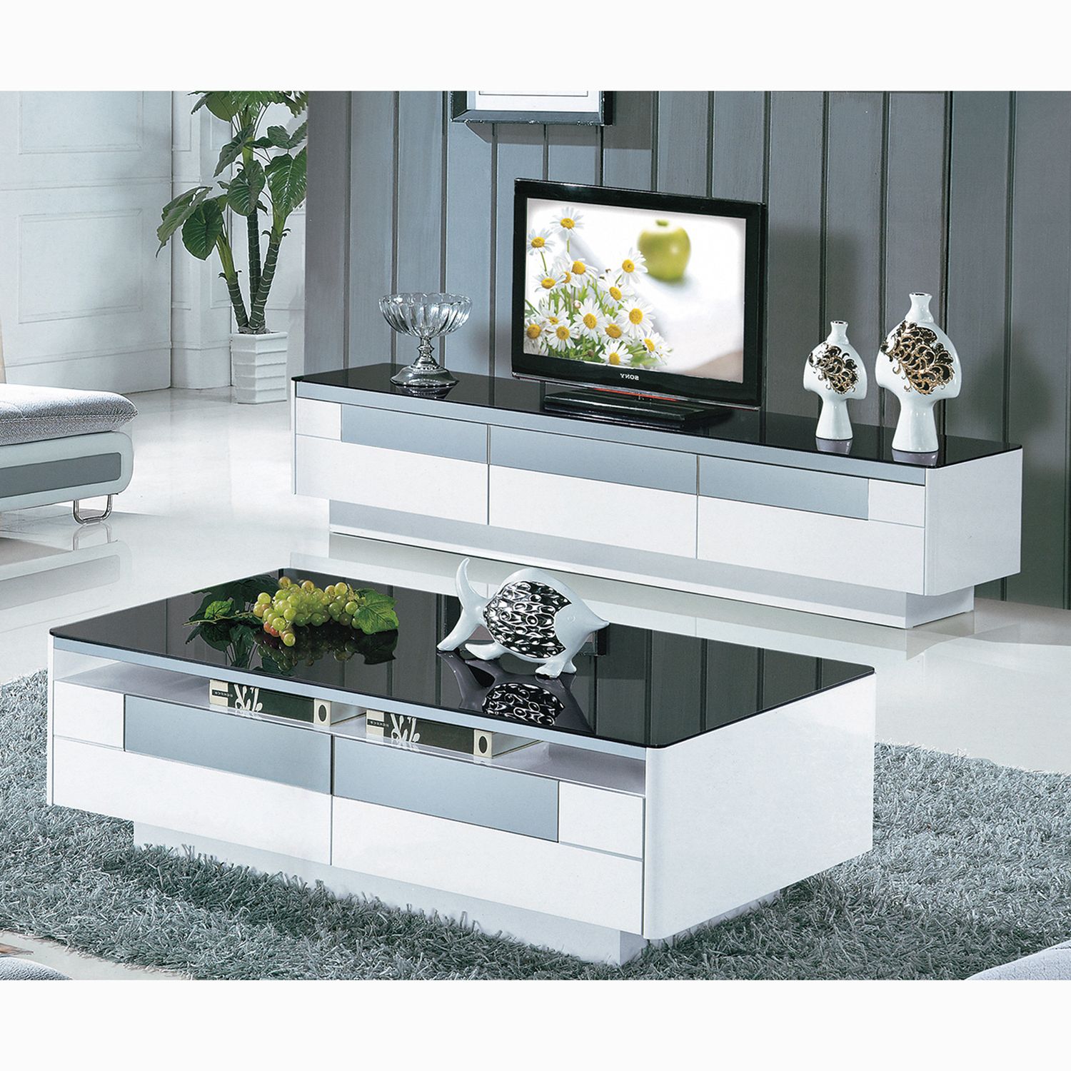 Fashionable Coffee Table And Tv Unit Sets For 14 Tv Unit Coffee Table Set Ideas (View 16 of 20)