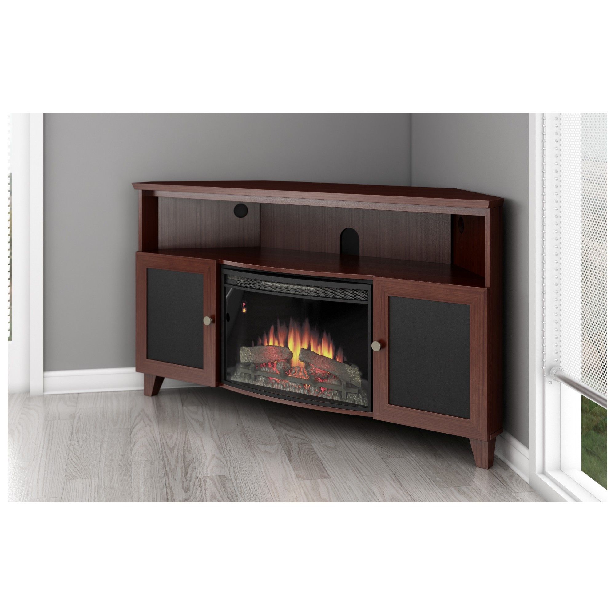 Favorite Cherry Tv Stands With Regard To Solid Oak Tv Stands For Flat Screen Leick Westwood Cherry Hardwood (View 19 of 20)