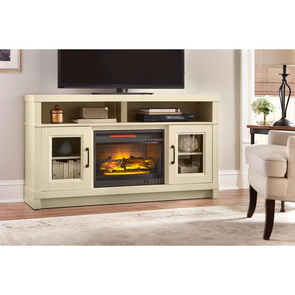 Favorite Home Decorators Collection Ashmont 60 In. Freestanding Electric Inside Freestanding Tv Stands (Photo 20 of 20)