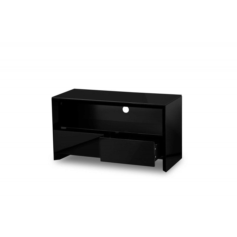 Favorite Tv Unit 100cm Throughout Soho Black High Gloss Tv Unit 100cm – Gloss Furniture (View 6 of 20)