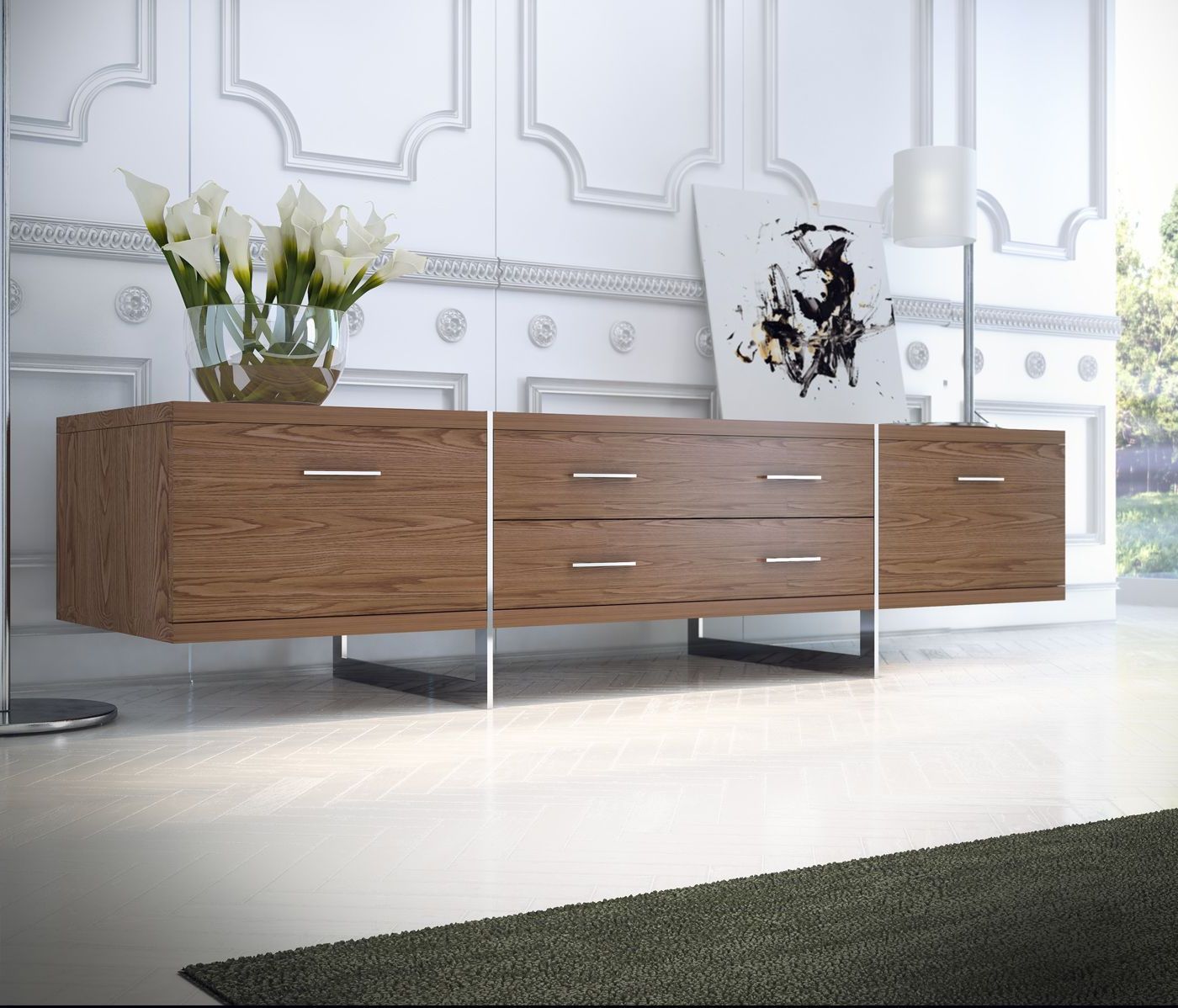 For The Intended For Modern Contemporary Tv Stands (Photo 9 of 20)