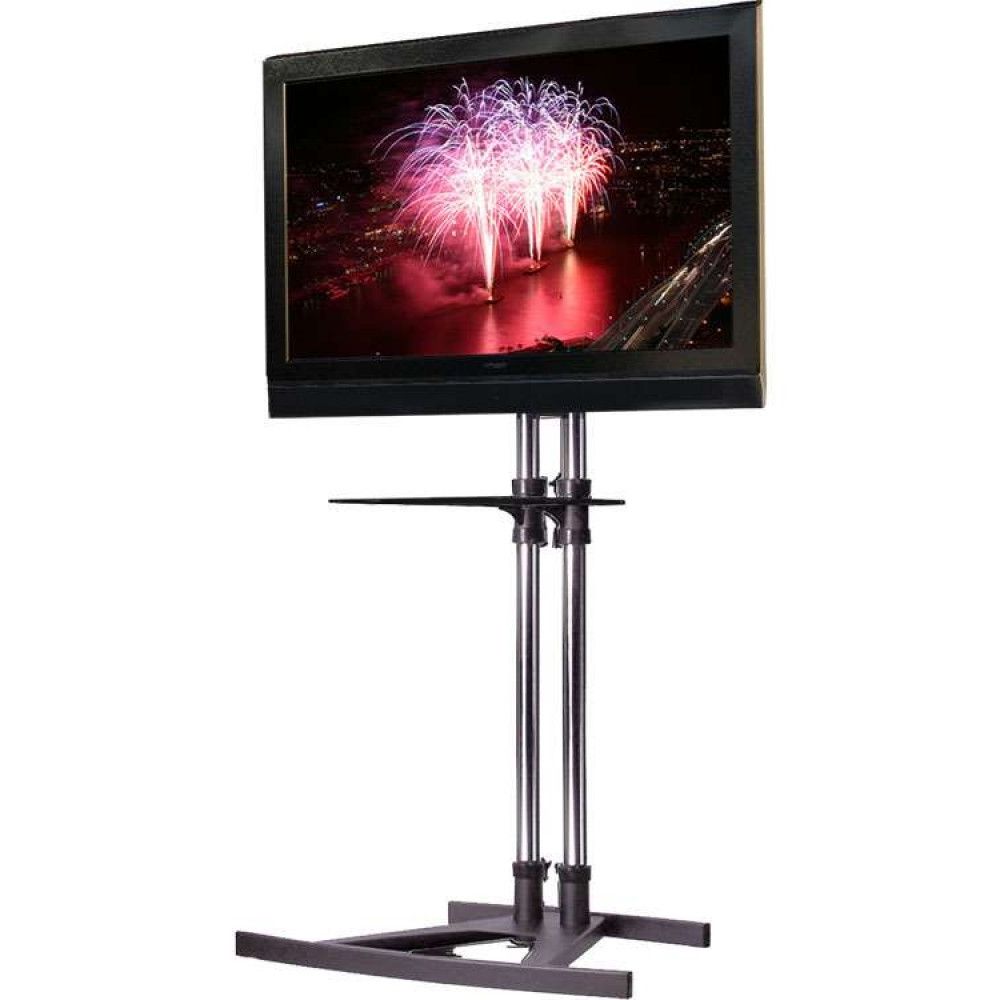 Freestanding Tv Stands For Favorite Unicol Vs1000 Freestanding Tv Floor Stand Modern Storage Shelf (Photo 4 of 20)