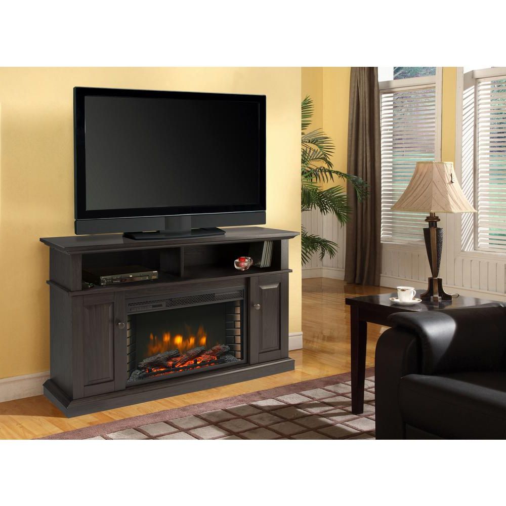 Freestanding Tv Stands Regarding Most Current Muskoka Delaney 48 In. Freestanding Electric Fireplace Tv Stand In (Photo 12 of 20)