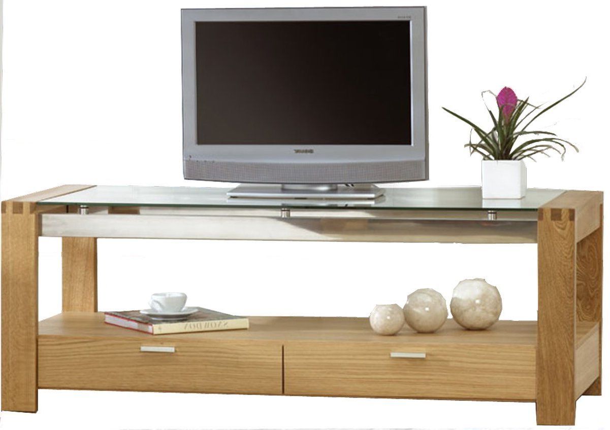 Glass And Oak Tv Stands Inside Famous Pinelanyerienx On Wooden Tv Stands (Photo 10 of 20)