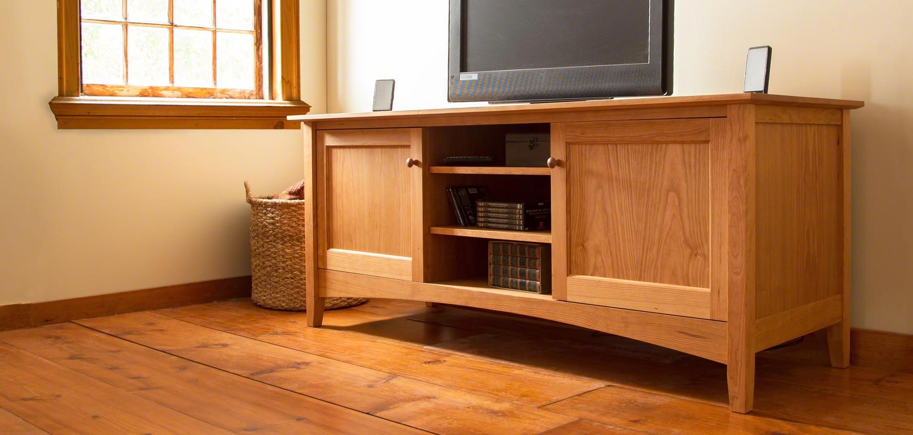 Handcrafted Wood Tv Stands & Media Consoles – Vermont Woods Studios Inside Newest Maple Tv Cabinets (View 5 of 20)