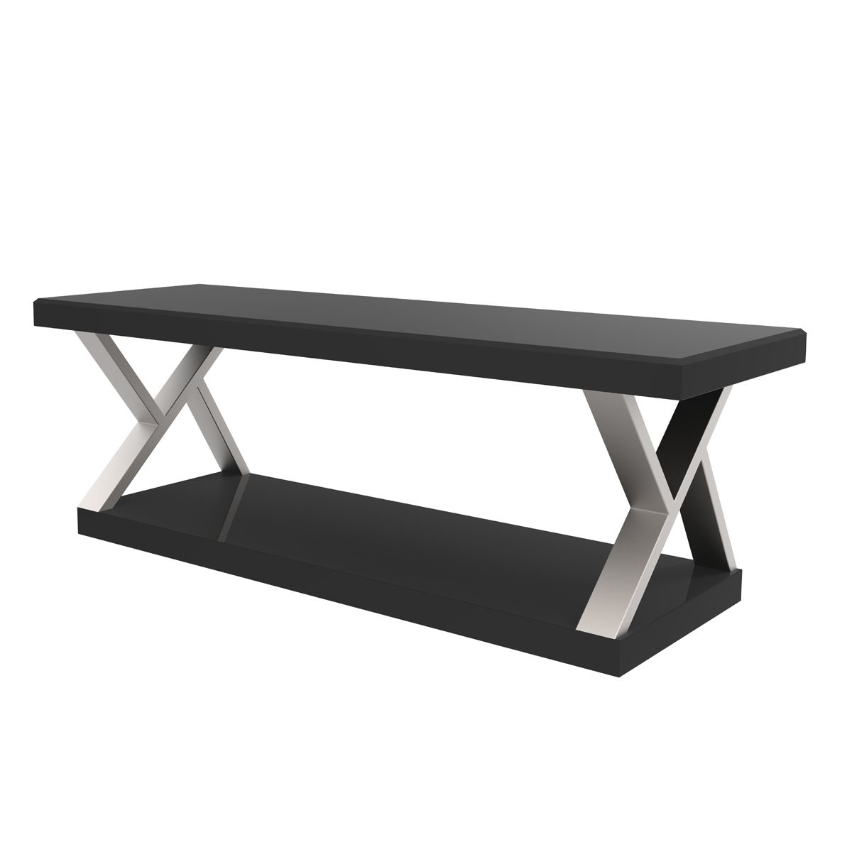 Hayden Double V Design 60 Inch Modern Tv Stand With Regard To Best And Newest Tv Tables (View 19 of 20)