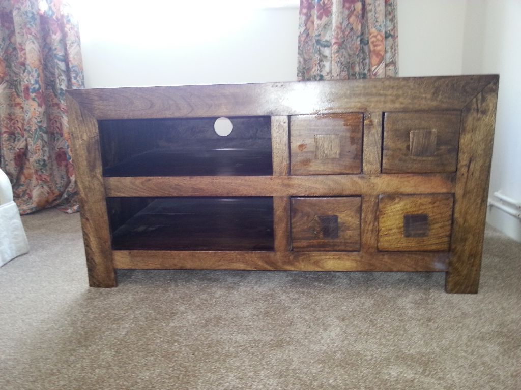 In With Most Recently Released Chunky Wood Tv Units (View 1 of 20)