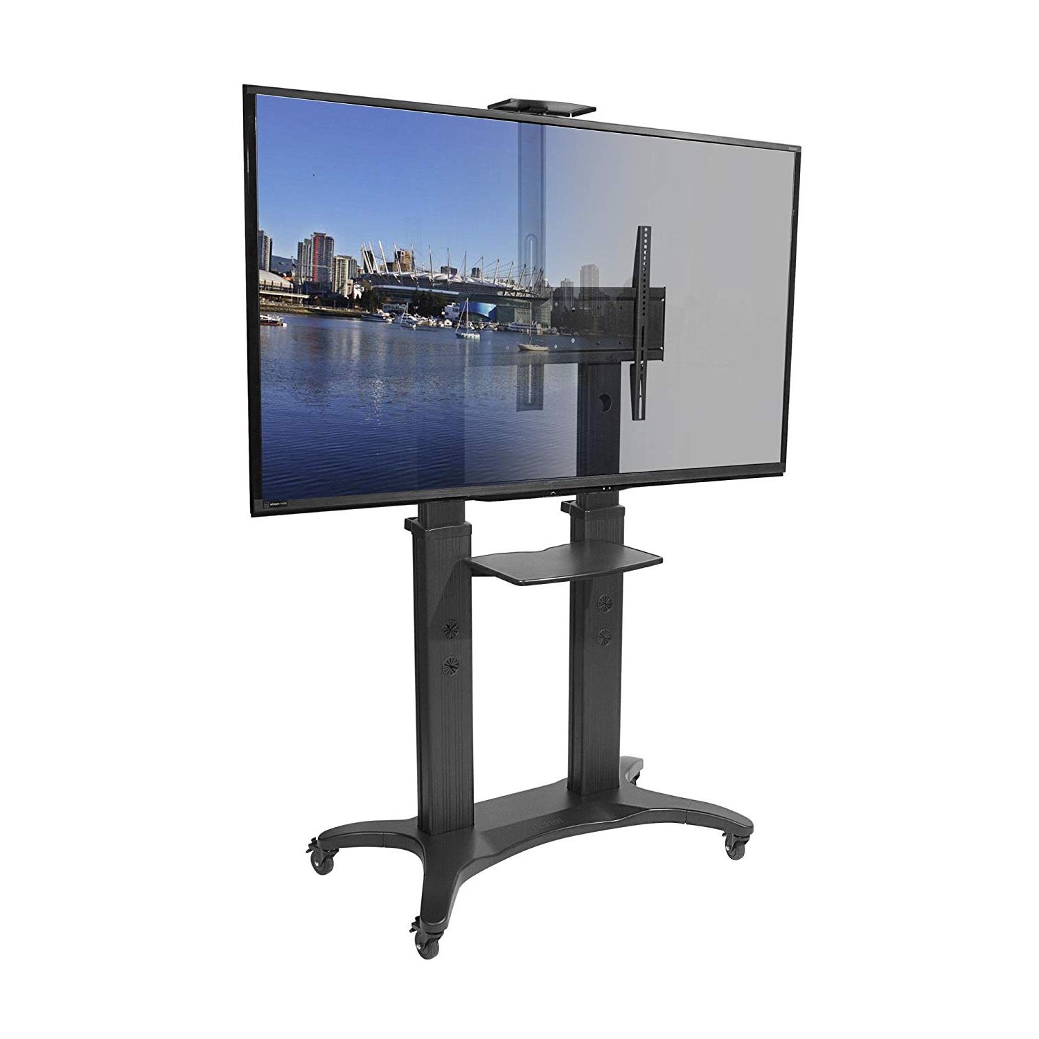 Kanto Mtma80pl Mobile Tv Stand For 55 80 Inch Flat Screen Displays Intended For Newest 80 Inch Tv Stands (Photo 19 of 20)