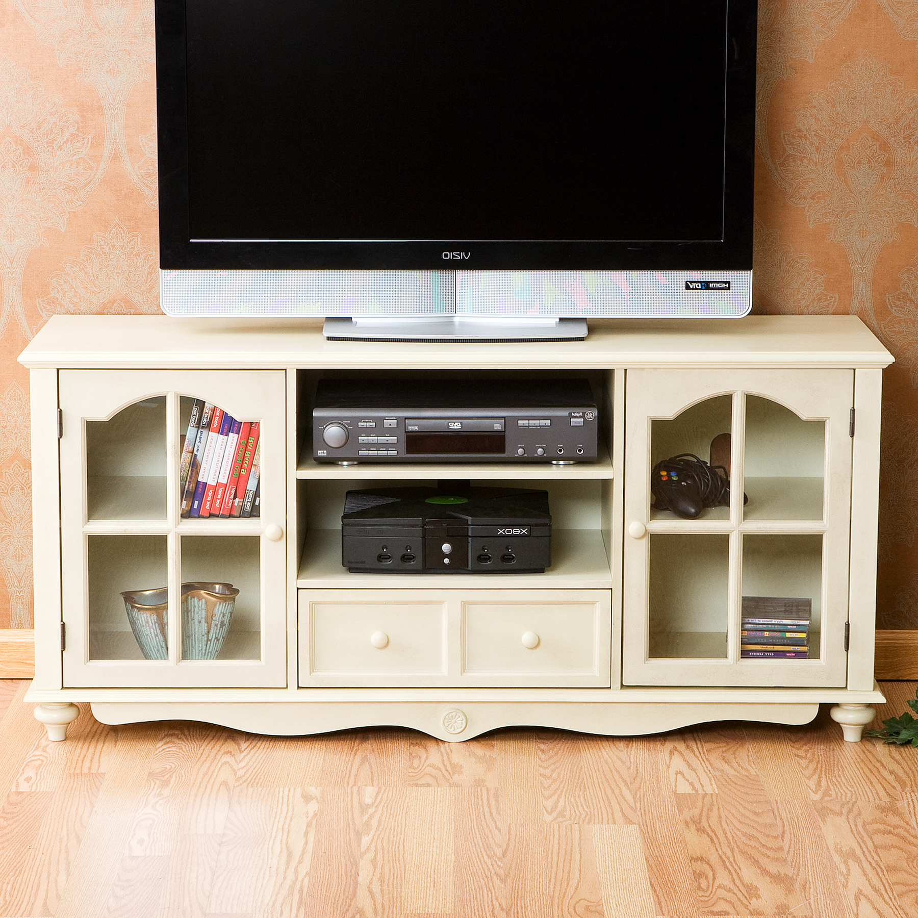 Large White Tv Stands With Regard To Famous Crystal Pointe White Tv Lift Cabinet (View 17 of 20)