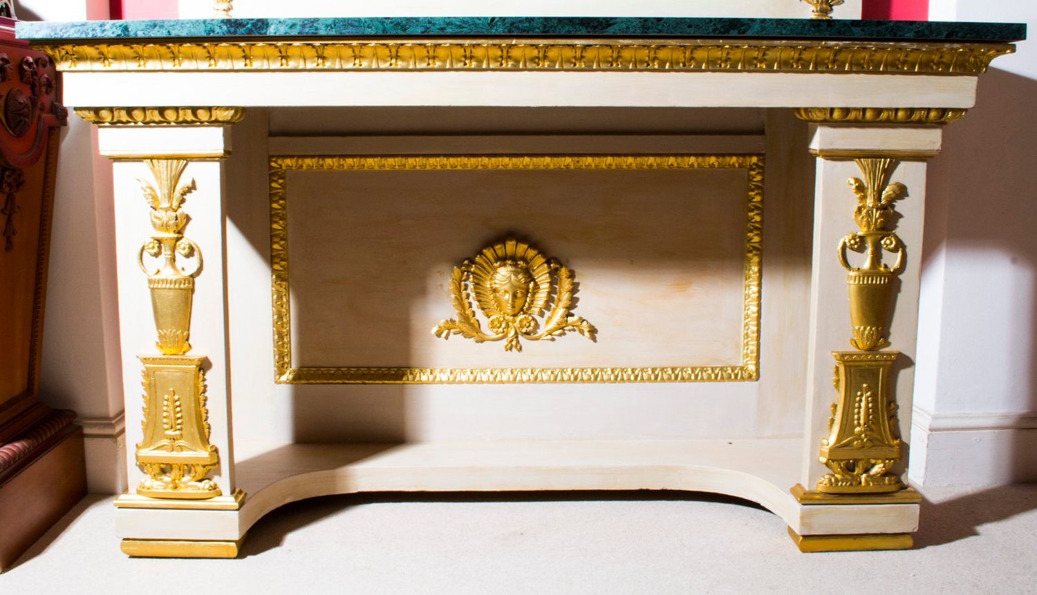 Latest Antique Roman Console Table With Mirror And Marble Top At 1stdibs With Regard To Roman Metal Top Console Tables (View 13 of 20)