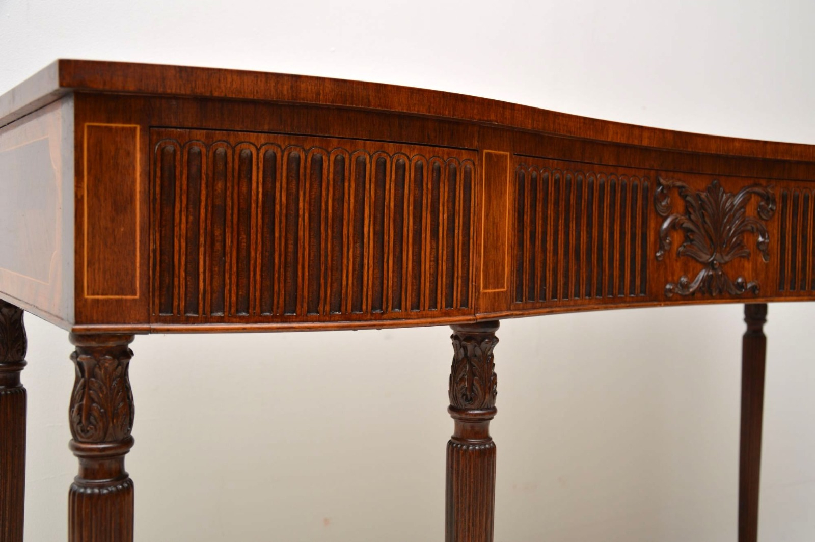 Latest Inlaid Mahogany & Kingwood Server Console Table C.1930 – La114153 Within Orange Inlay Console Tables (Photo 18 of 20)