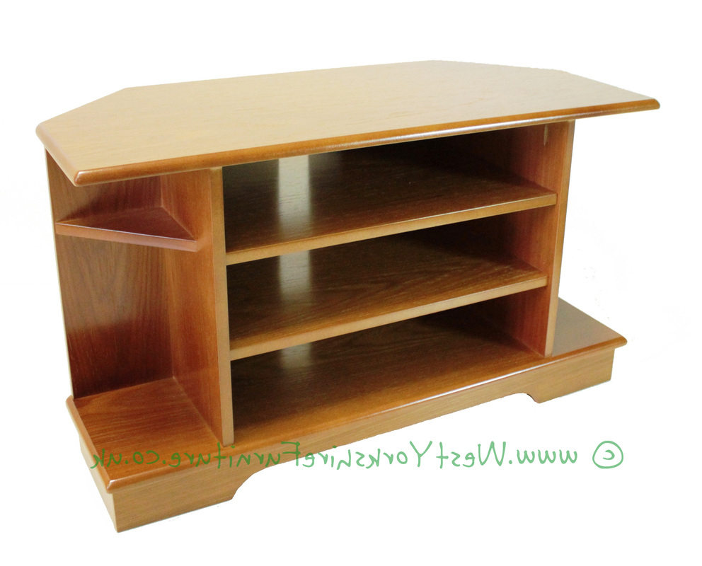 Light Oak Tv Corner Units Regarding 2018 Tv & Video Cabinets And Corner Cabinets In Teak, Light Oak, Medium (Photo 18 of 20)