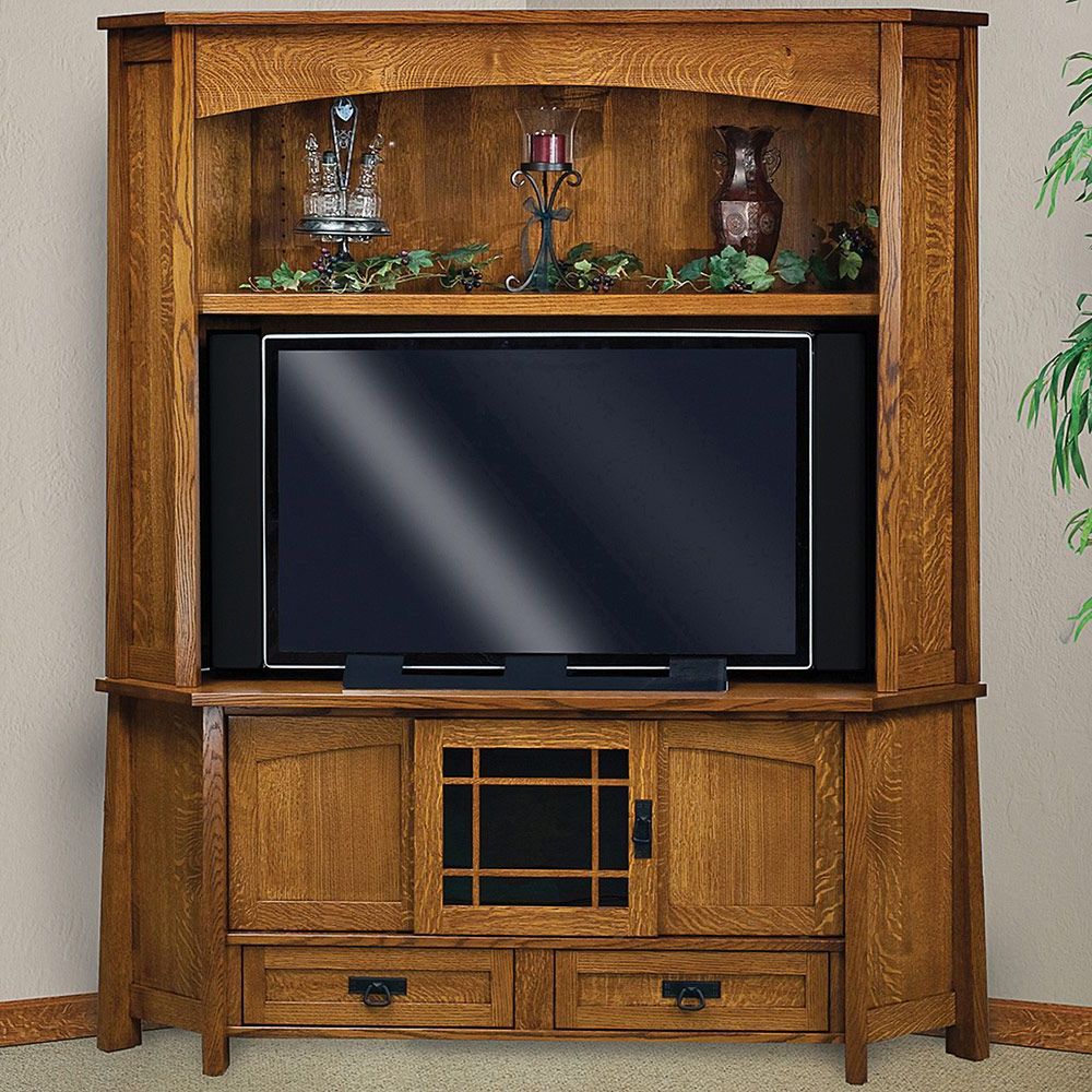 Mariposa Corner Tv Cabinet & Hutch (View 12 of 20)