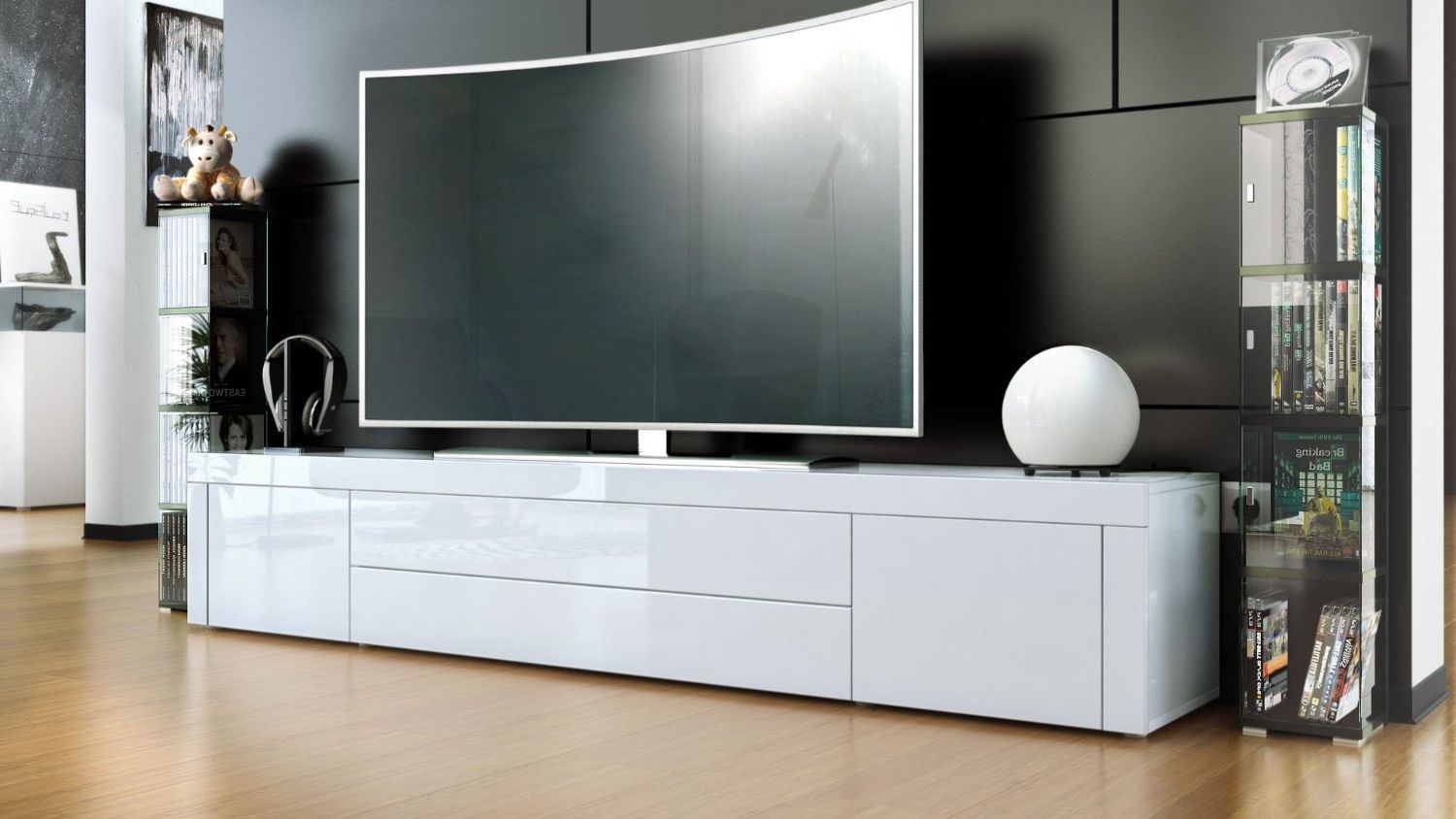 20 The Best Modern White Gloss Tv Stands