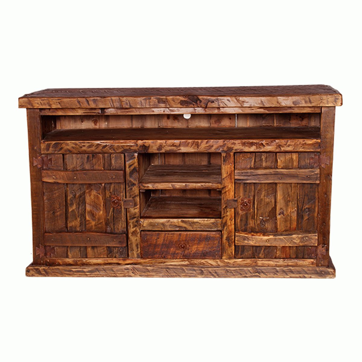 Most Current Pine Tv Stands Throughout Rustic Tv Stands: Old West Pine Tv Stand (View 3 of 20)