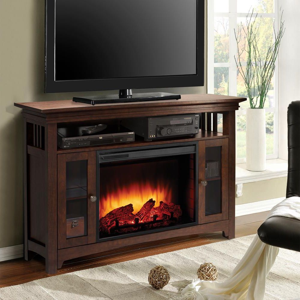 Most Popular Freestanding Tv Stands For Muskoka Wyatt 48 In. Freestanding Electric Fireplace Tv Stand In (Photo 15 of 20)