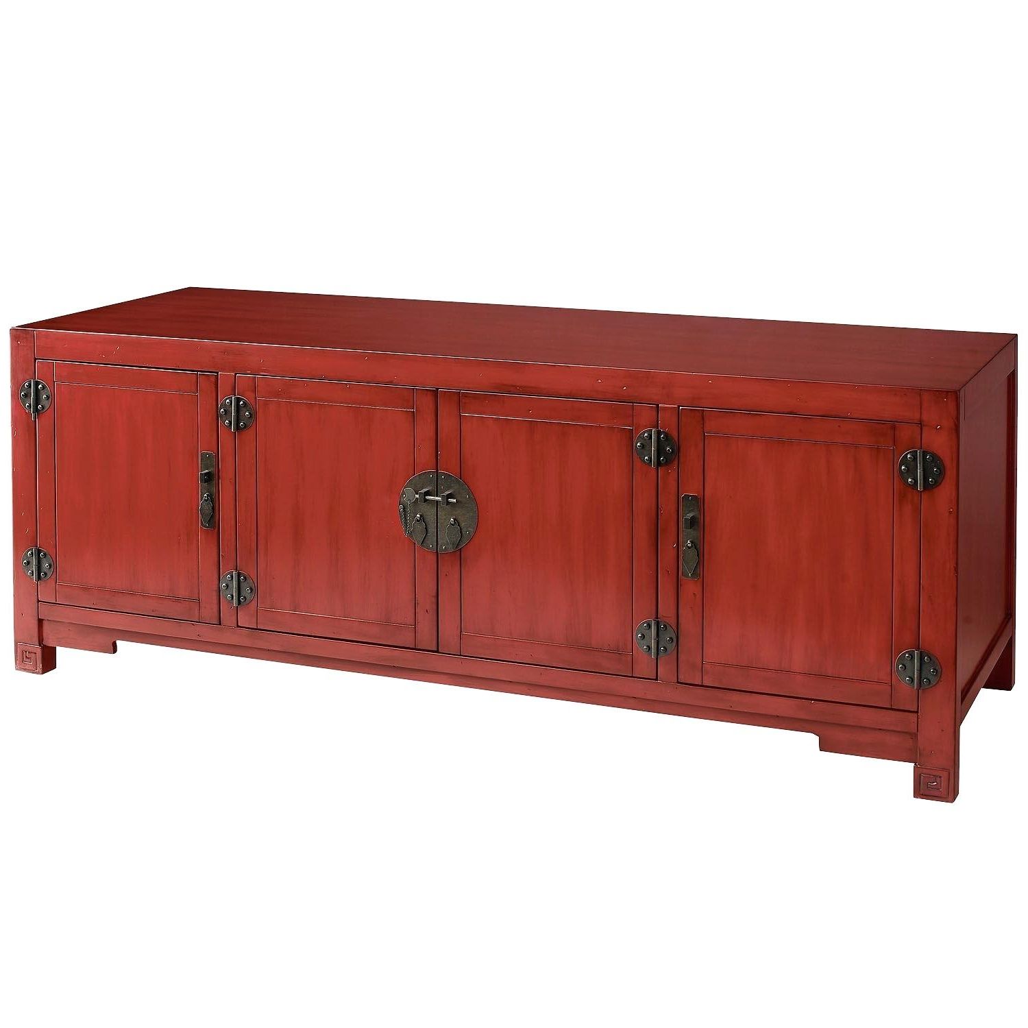 Most Popular Red Tv Stand Intended For Rustic Red Tv Stands (Photo 7 of 20)