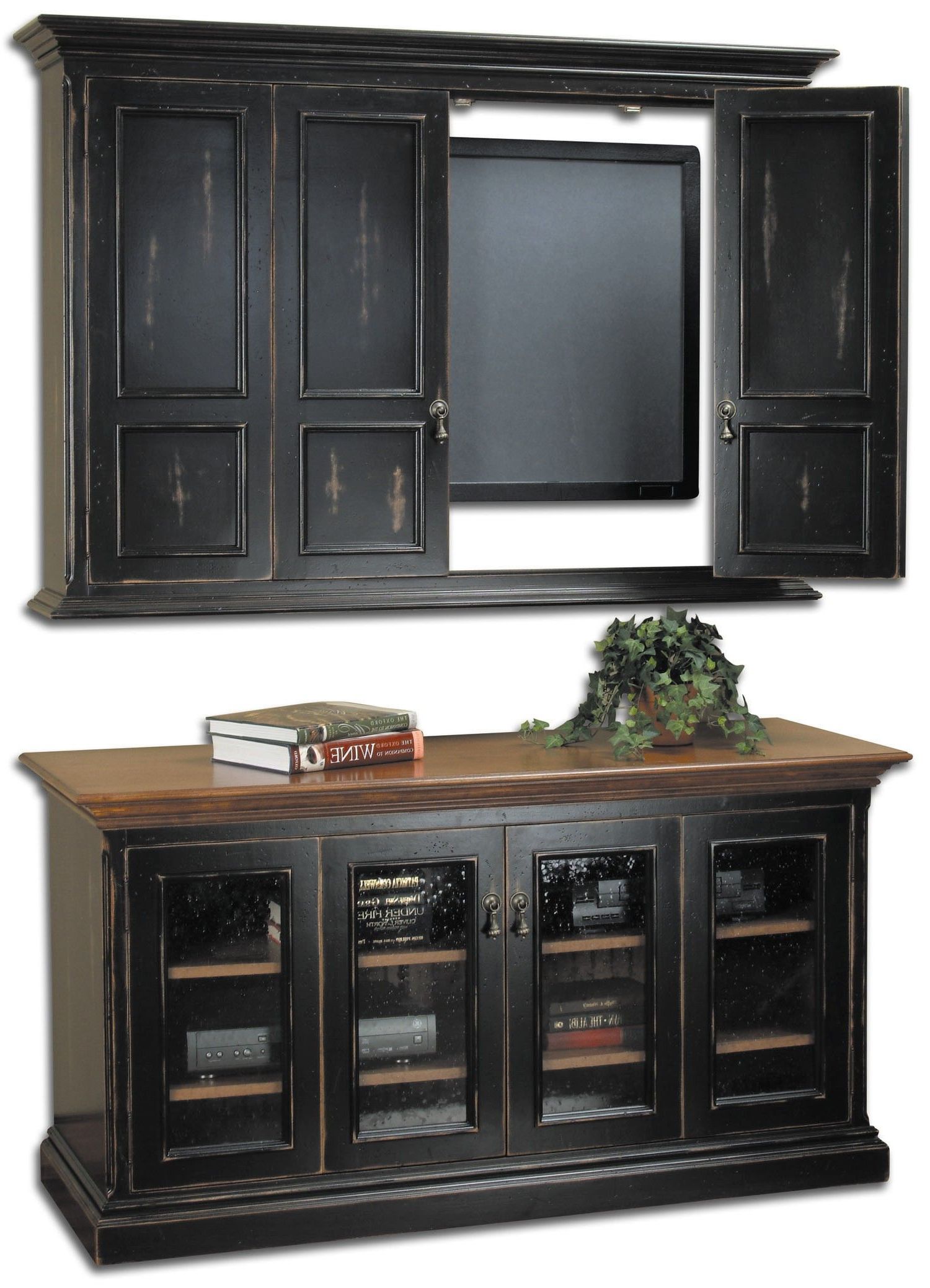 Most Recent Flat Screen Tv Stands Corner Units Within Country Classics Painted Furniture, Hillsboro Flat Screen Tv Wall (Photo 7 of 20)