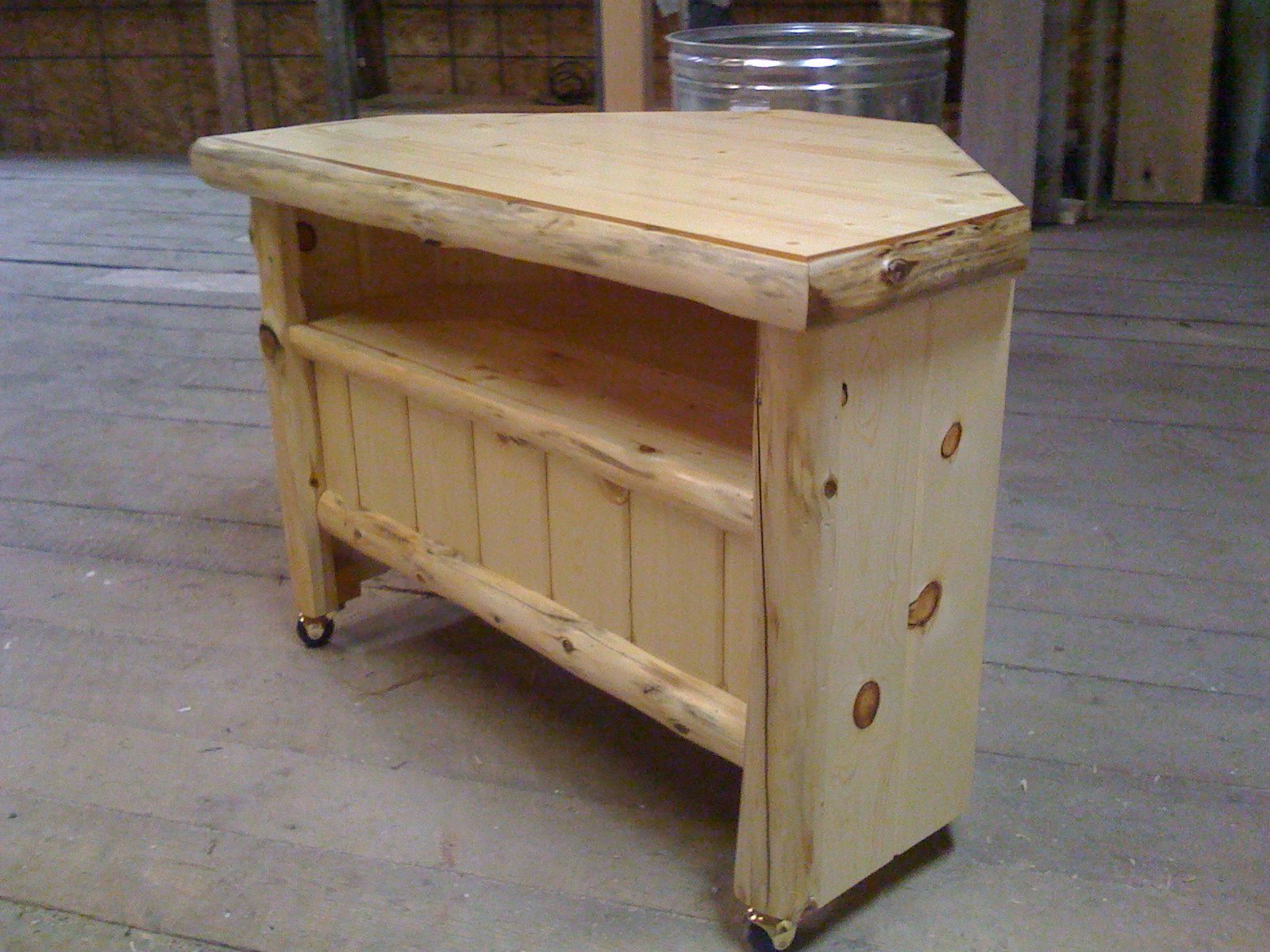 Most Recent Rustic Cedar Tv Stand Log Plans Cabin Stands Corner For Flat Screens Pertaining To Rustic Corner Tv Stands (Photo 9 of 20)