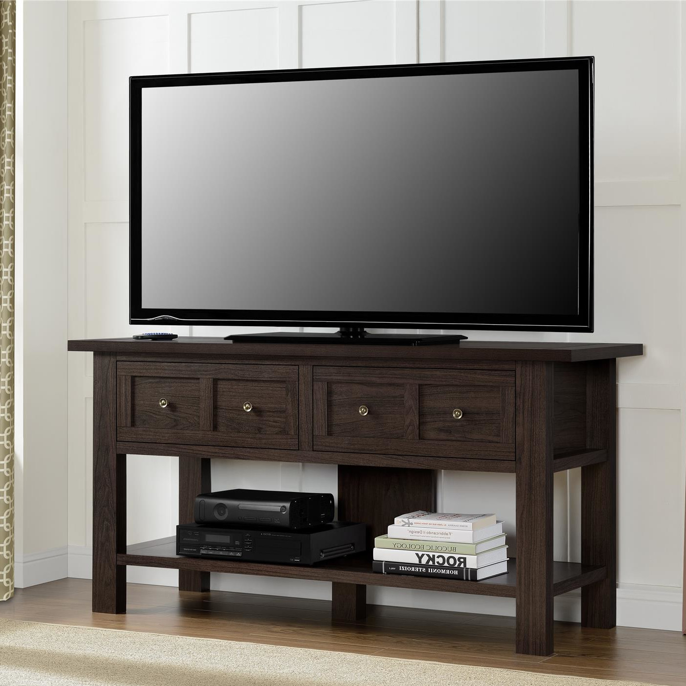 Most Recently Released August Grove Loanne Tv Stand Reviews Wayfair Glass And Wood Console Regarding Wayfair Corner Tv Stands (Photo 18 of 20)