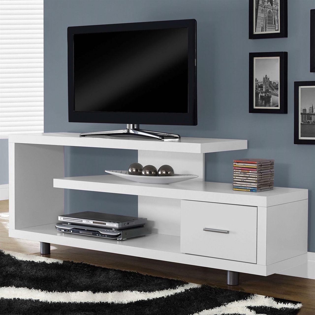Most Recently Released Free Shipping*** Like A Piece Of Art Right In Your Living Room, This Within White Tv Stands For Flat Screens (Photo 1 of 20)