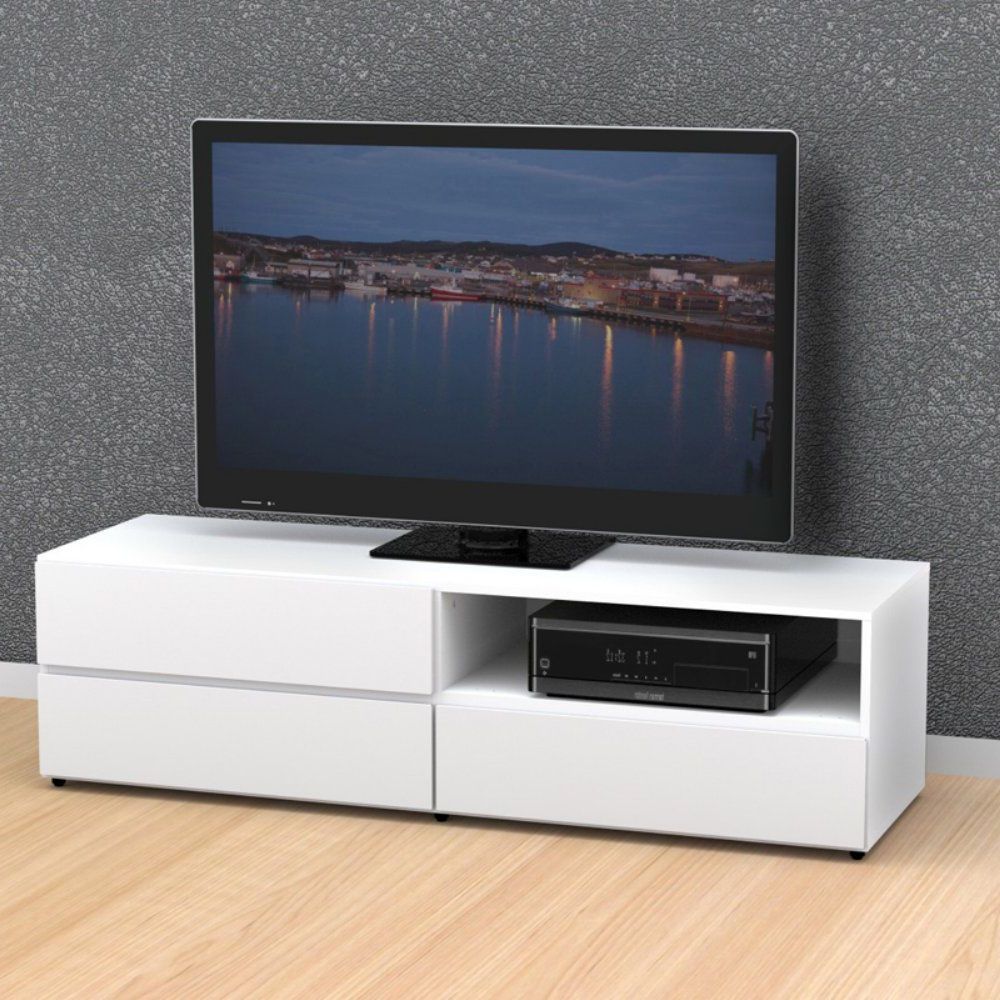 Most Recently Released Nexera Blvd 60 In. Tv Stand – White – Tv Stands At Hayneedle Within Nexera Tv Stands (Photo 16 of 20)