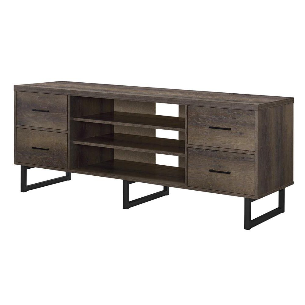 Most Recently Released Oak Tv Stands With Ameriwood Home Woodbridge Sonoma Mocha Oak Tv Stand Hd47686 – The (View 4 of 20)