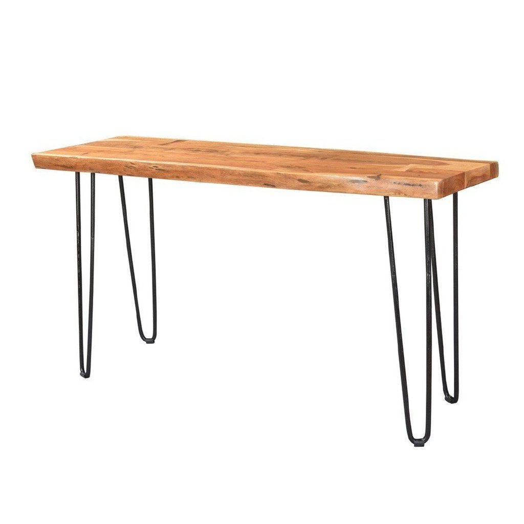 Most Recently Released Parsons Grey Solid Surface Top & Elm Base 48x16 Console Tables Pertaining To Lindauer Live Edge Console Table (Photo 11 of 20)