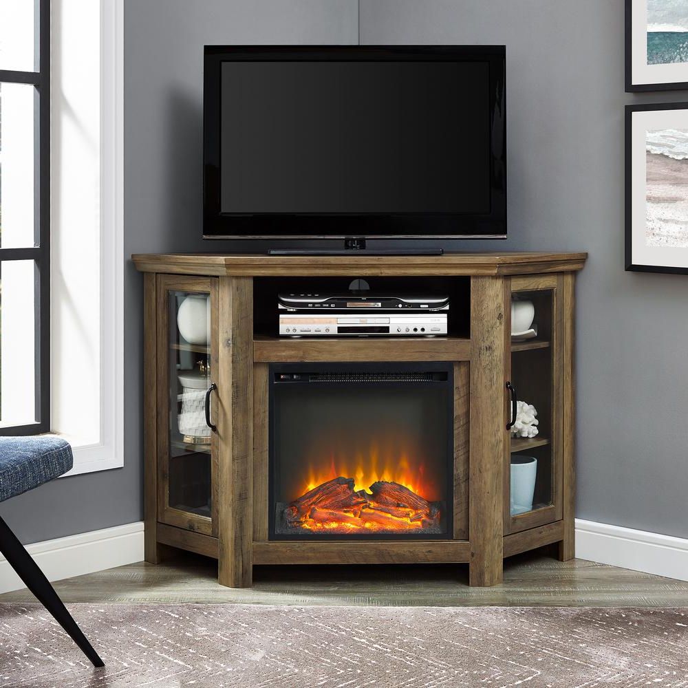 Most Recently Released Rustic Corner Tv Stands Intended For Walker Edison Furniture Company 52 In (View 3 of 20)