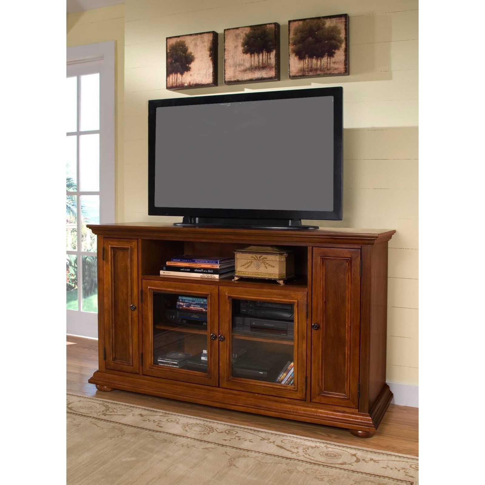 Most Up To Date Oak Tv Cabinets For Flat Screens With Doors For Corner Oak Tv Cabinets For Flat Screens With Doors (View 1 of 20)