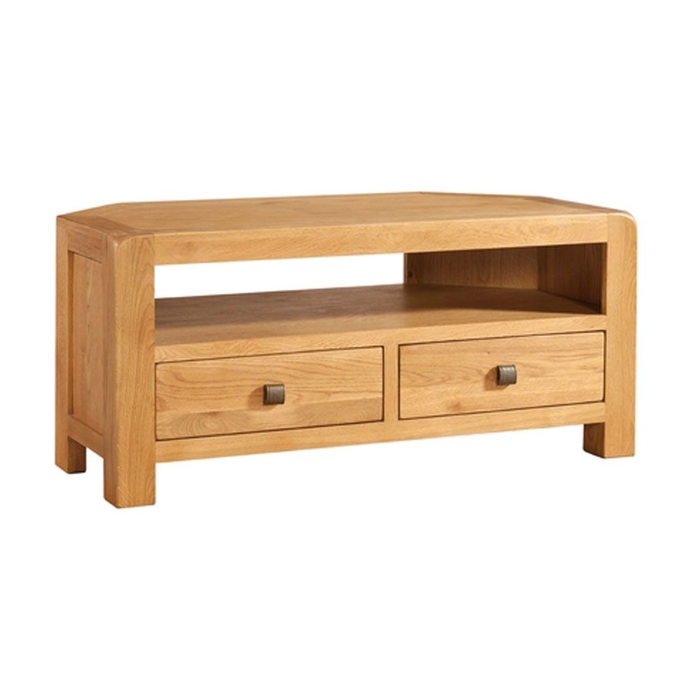 Most Up To Date Tv Drawer Units In Oak Corner Tv Unit (Photo 5 of 20)