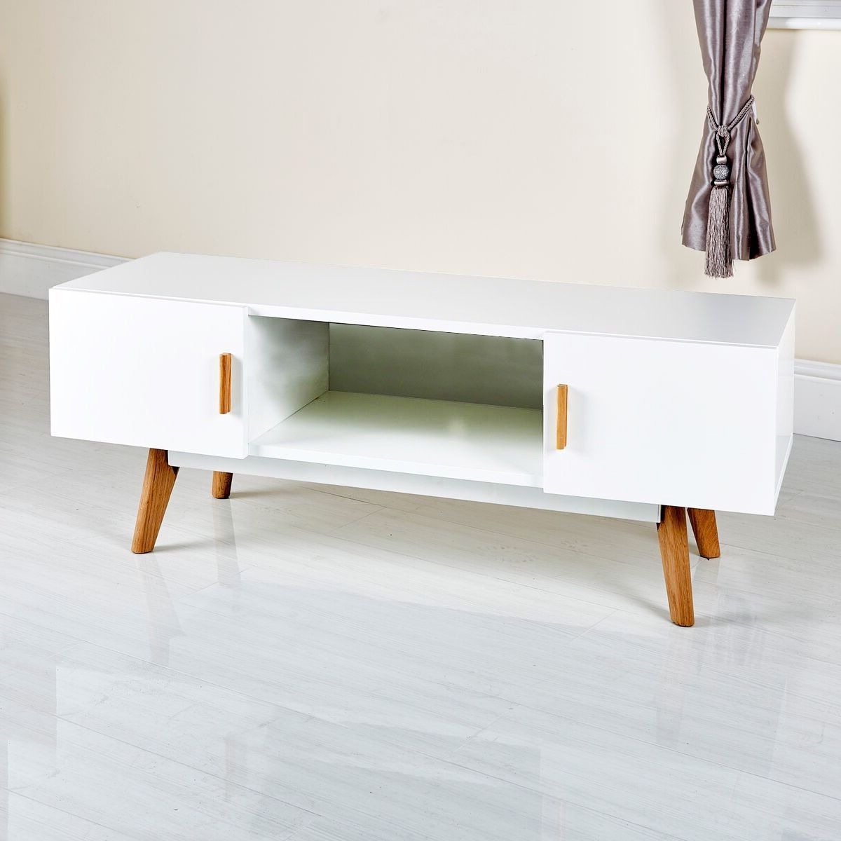 Most Up To Date White Modern Tv Stand Walmart Stands 65 Inch 55 Contemporary Steel Throughout Contemporary White Tv Stands (View 20 of 20)