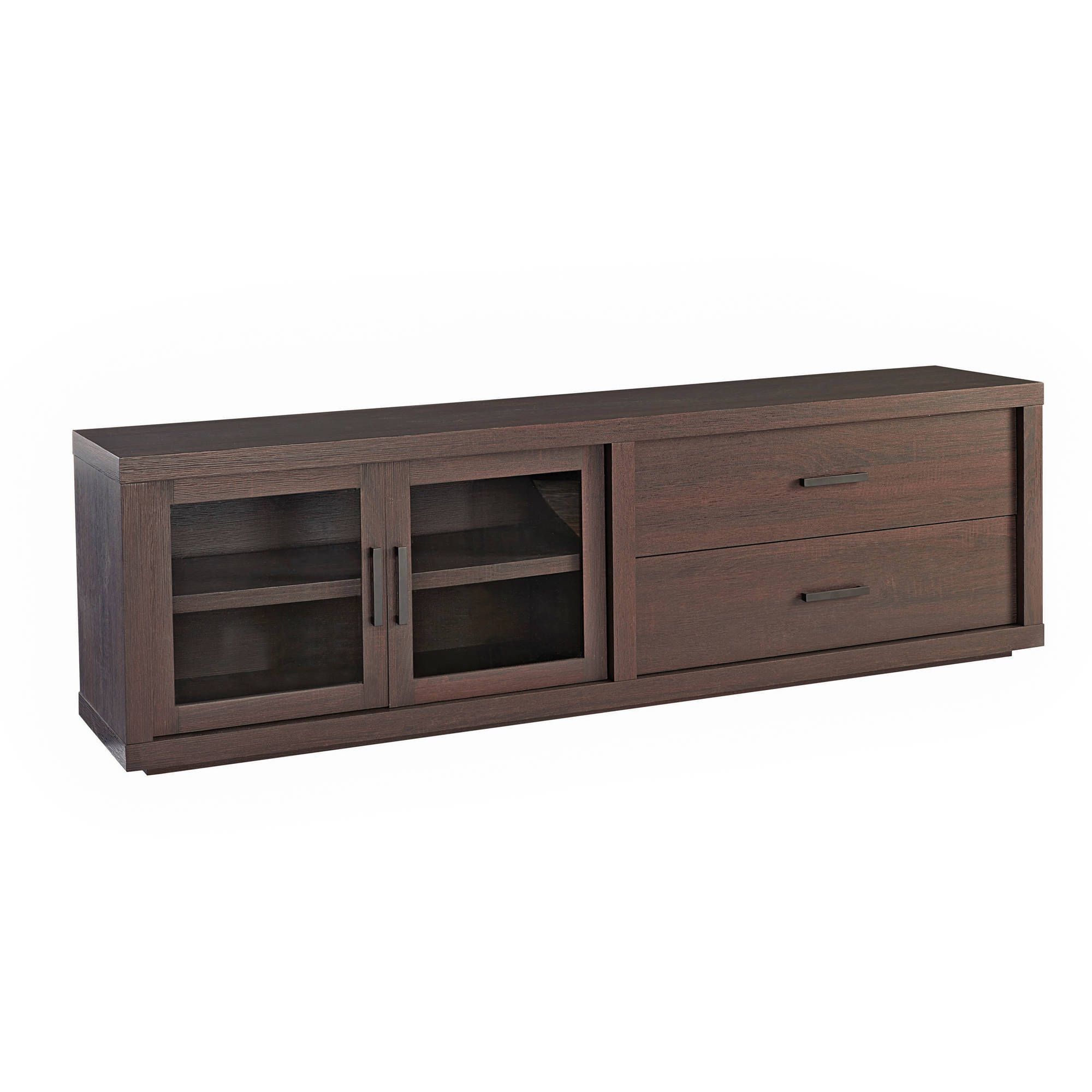 Newest 80 Inch Tv Stands With Regard To 80 Inch Tv Stand 65in 70" 75" With Storage Drawers Walnut Dvd Wood (Photo 14 of 20)
