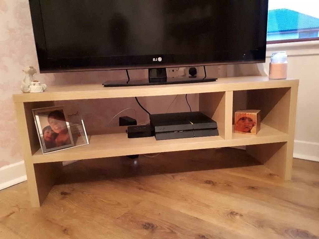 Newest Chunky Wood Tv Units With Regard To Light Oak Chunky Tv Unit 2 Weeks Old (View 15 of 20)