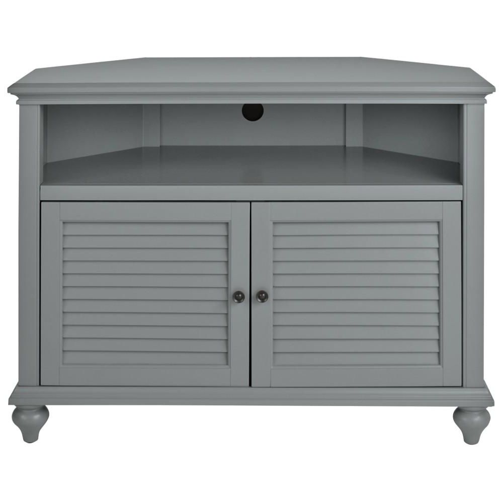 Newest Cornet Tv Stands Inside Home Decorators Collection Hamilton 31 In. H Grey Highboy Corner Tv (Photo 17 of 20)