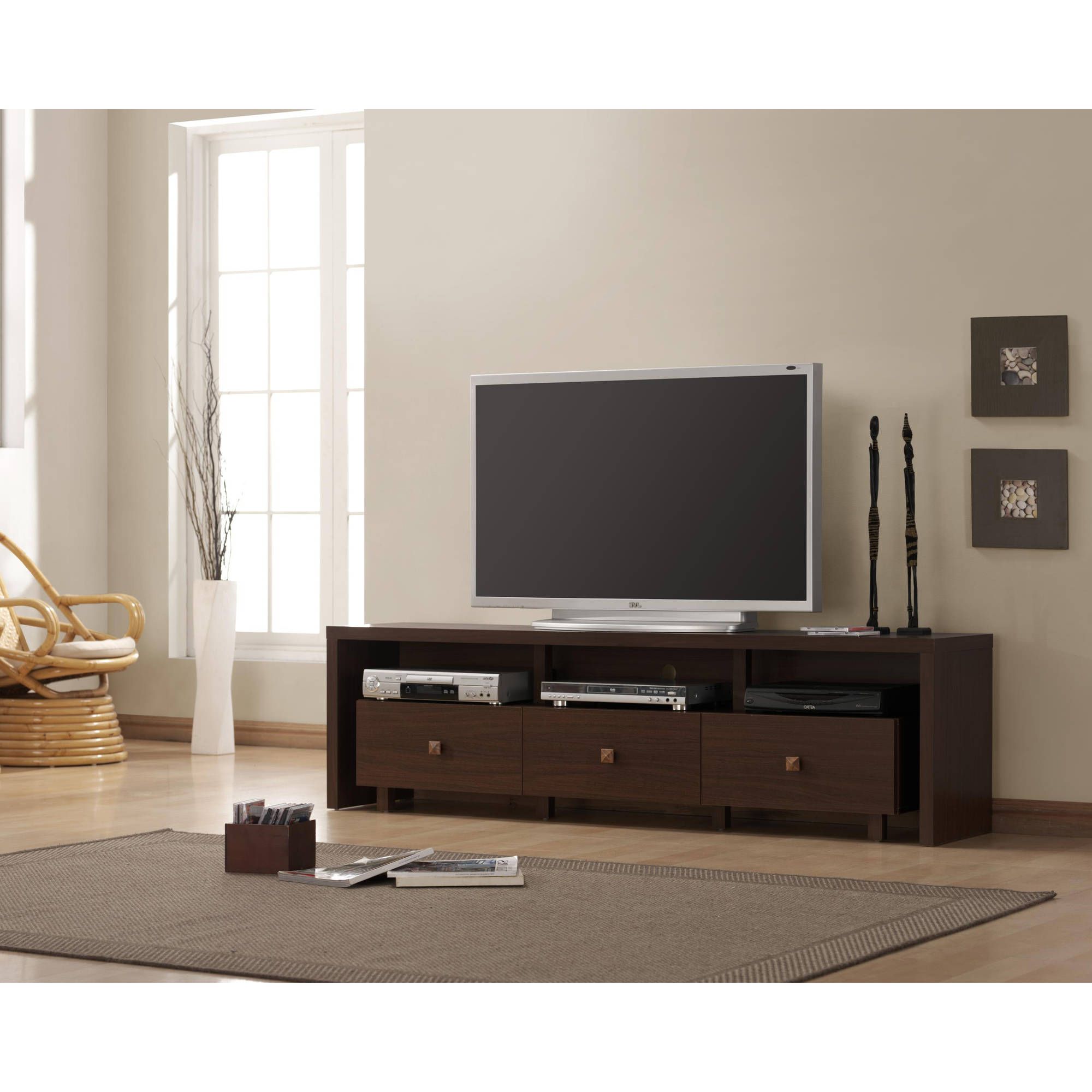 Newest Modern Tv Entertainment Centers With Modern Tv Stand Entertainment Media Center Home Theater Console Wood (Photo 15 of 20)