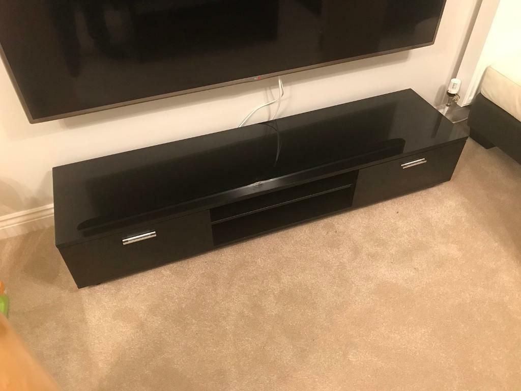 Newest Shiny Tv Stands Regarding Black Shiny Tv Stand – Great Condition (Photo 12 of 20)