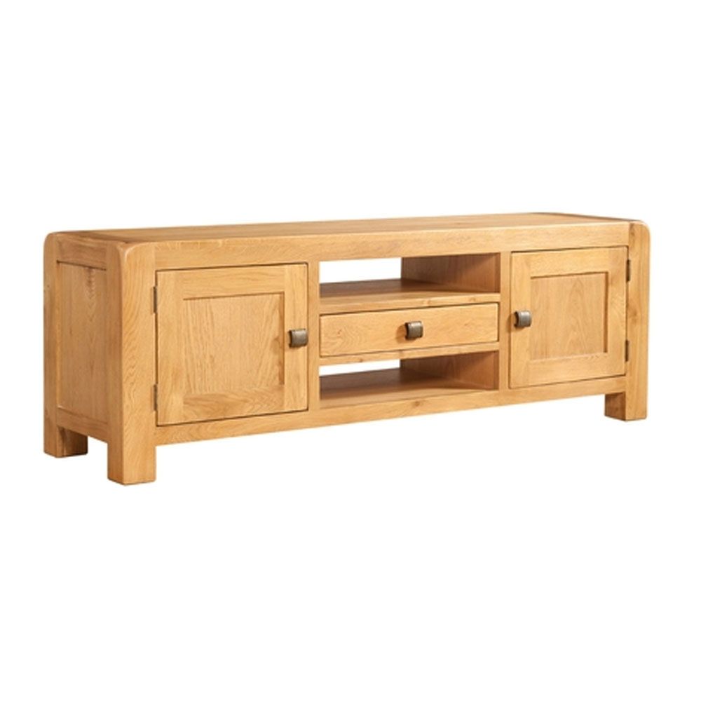Oak Wide Tv Unit For Best And Newest Wide Oak Tv Units (View 12 of 20)
