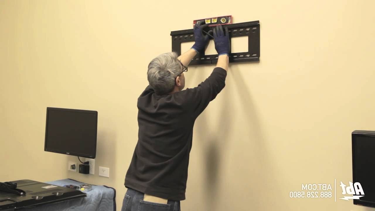 Plasma Tv Holders Within 2017 How To Wall Mount A Tv (led & Lcd) – Abt Electronics – Youtube (Photo 10 of 20)