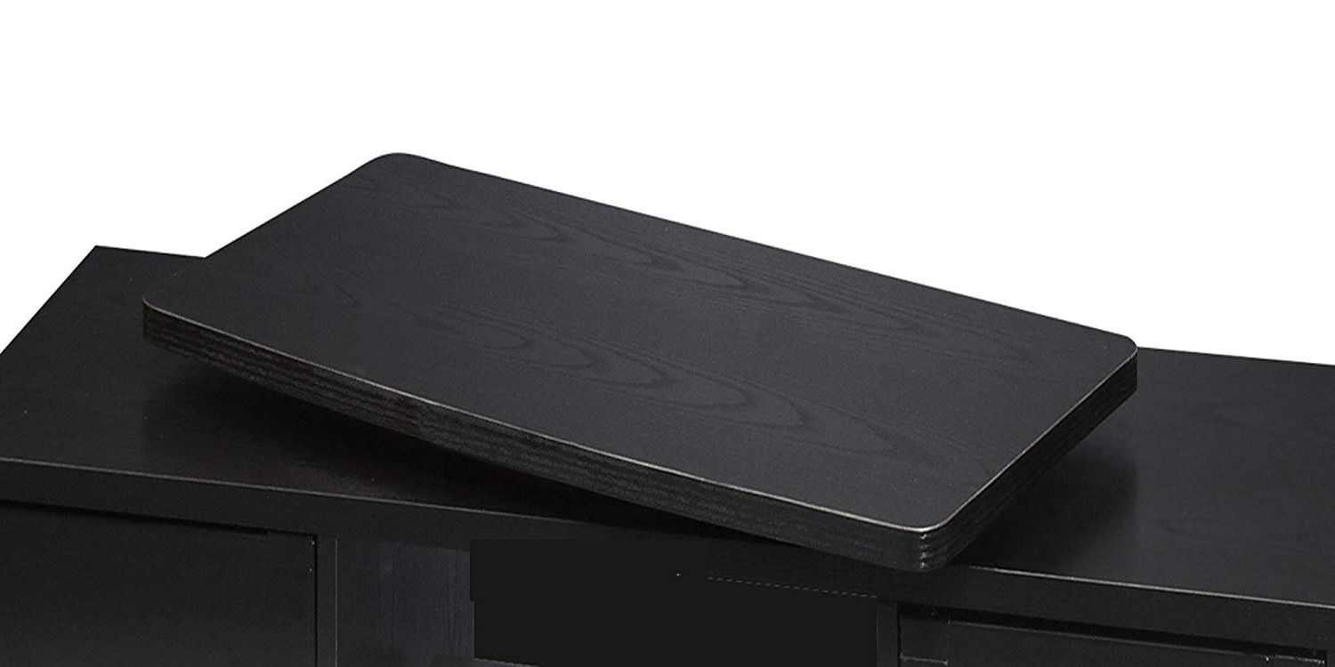 Popular Amazon: Single Tier Extra Large Swivel Tv Turntable: Electronics Throughout Turntable Tv Stands (Photo 3 of 20)
