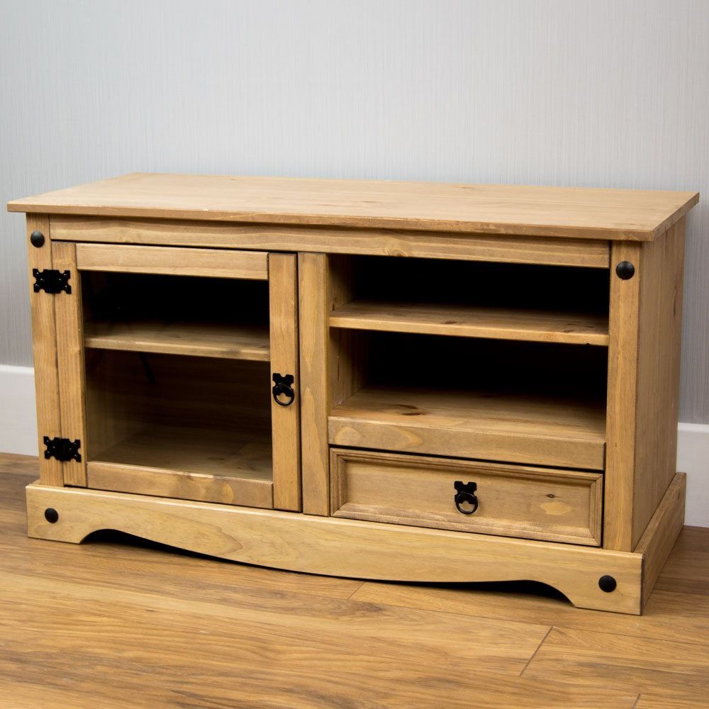Popular Home Discount Corona Tv Stand, Entertainment Unit Cabinet – Mexican Intended For Solid Pine Tv Cabinets (Photo 20 of 20)