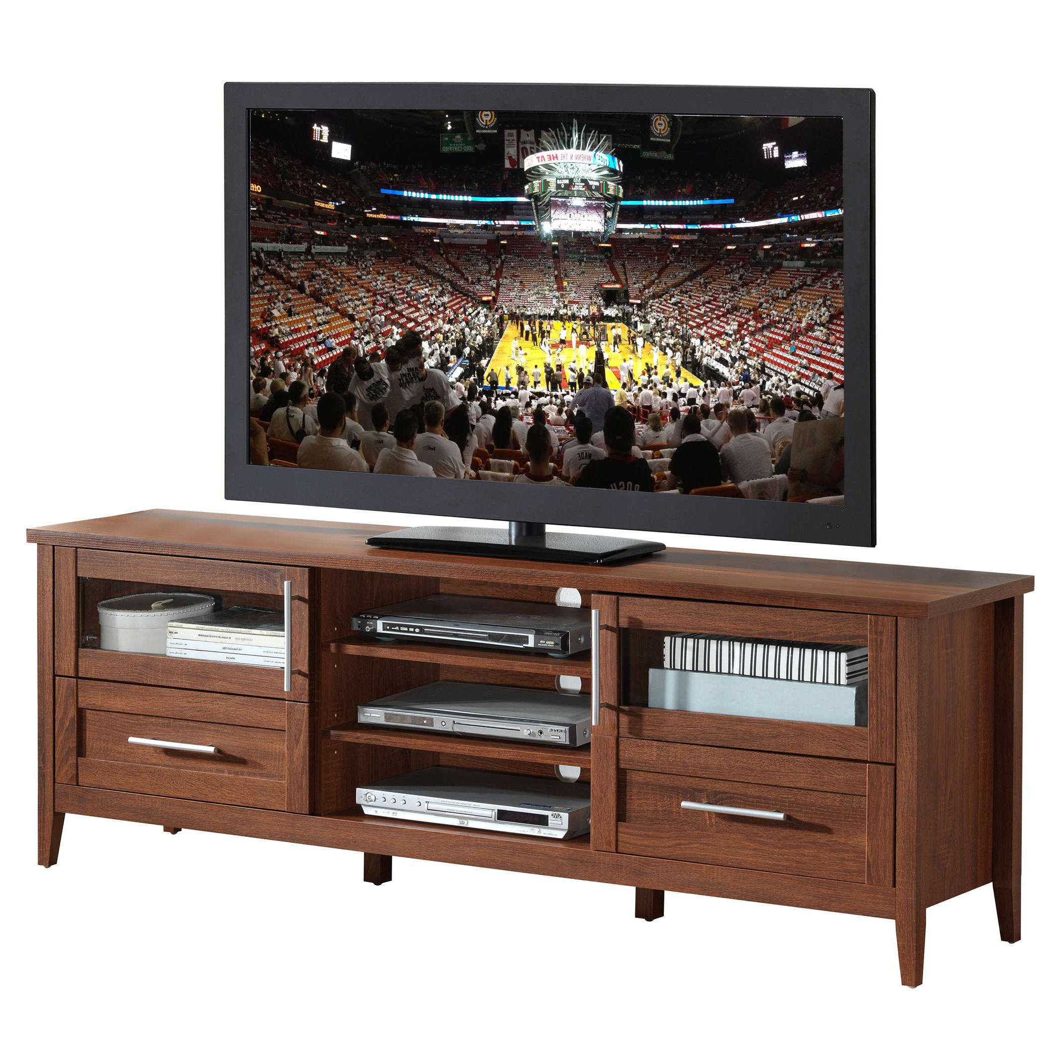 Preferred Contemporary Oak Tv Stands Pertaining To Techni Mobili Modern Oak Tv Stand With Storage For Tvs Up To  (View 11 of 20)