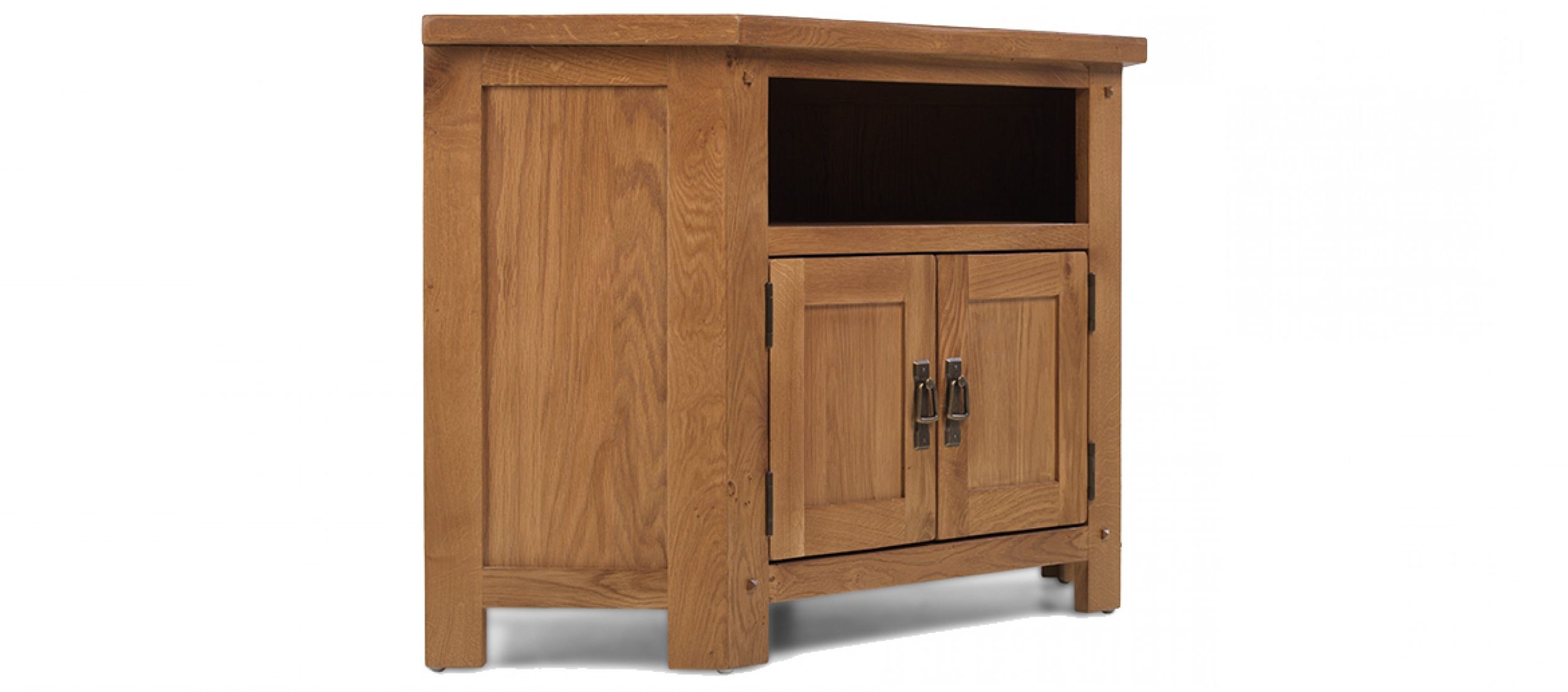 Preferred Rustic Oak Corner Tv Cabinet (Photo 3 of 20)