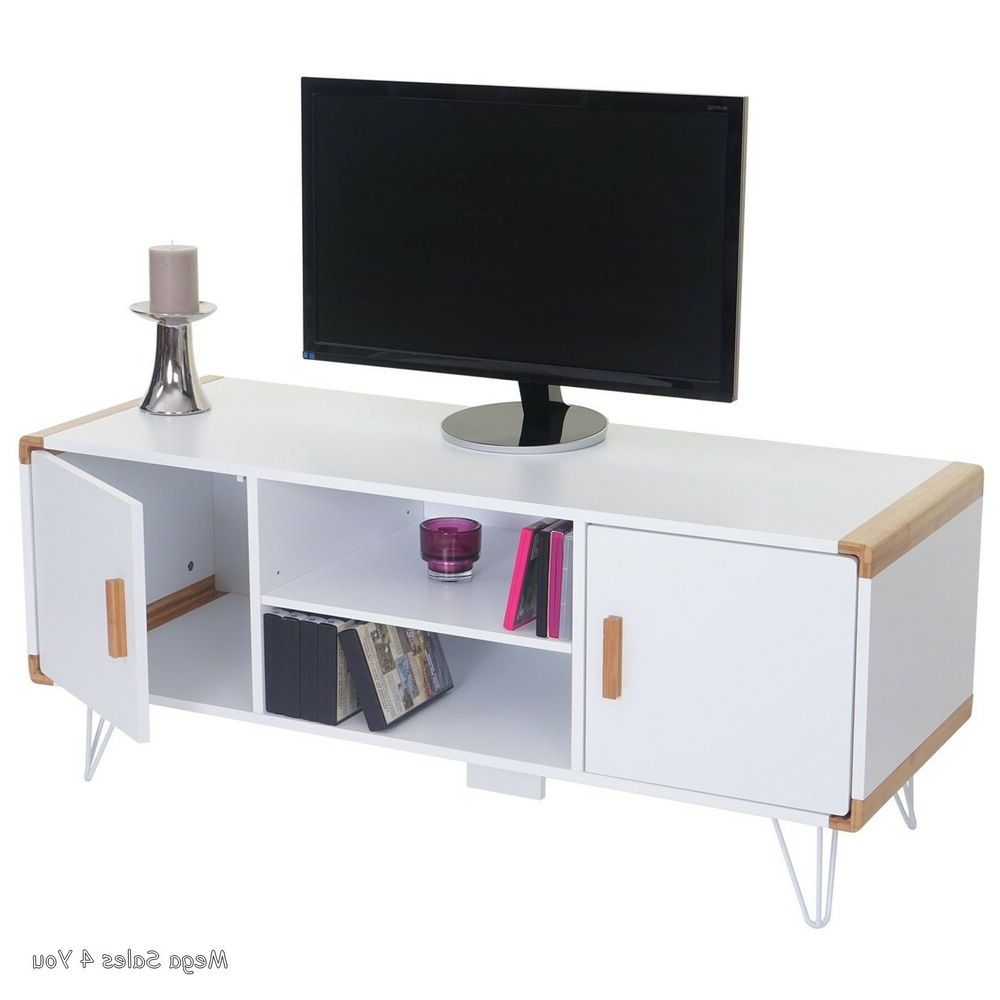 Preferred Scandinavian Tv Stands Regarding Scandinavian Tv Stand Wooden Low Board Metal Feet Storage Living (View 15 of 20)