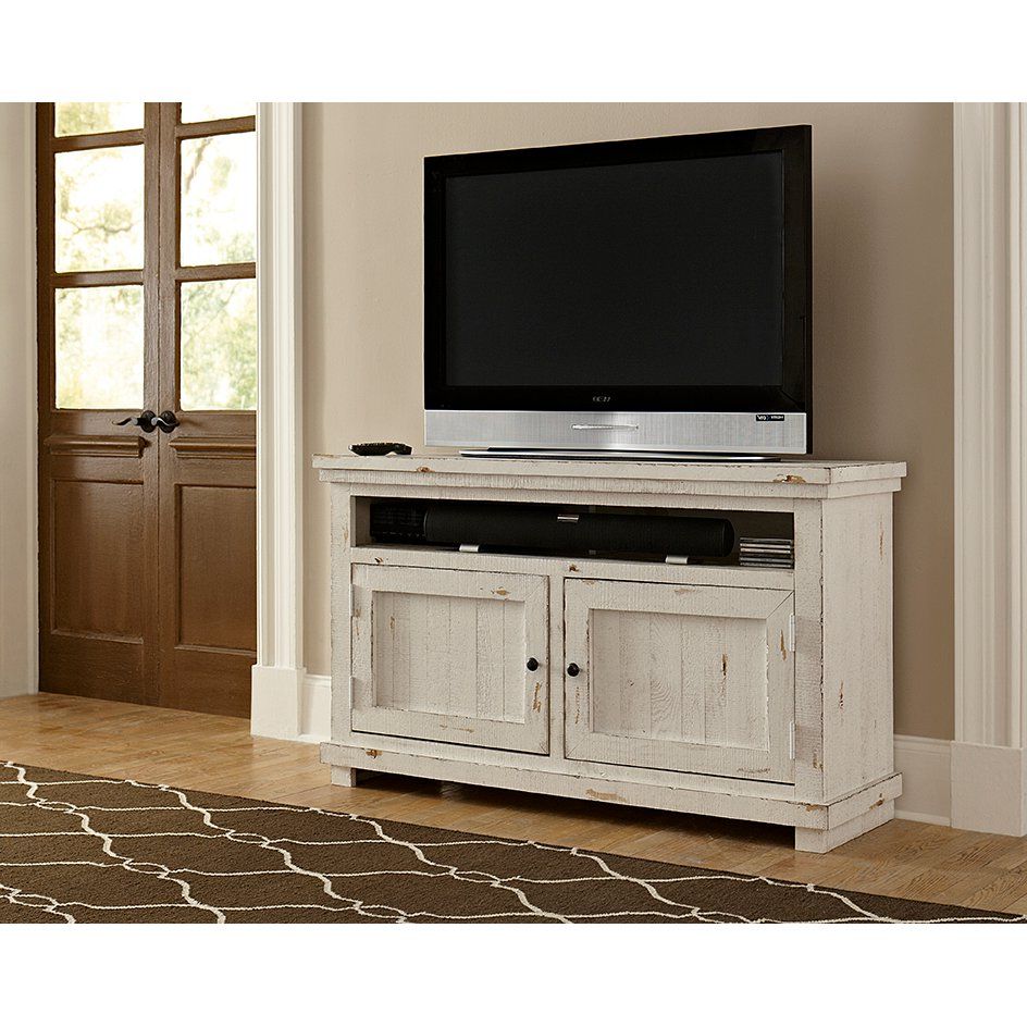 Featured Photo of 2024 Latest Rustic White Tv Stands