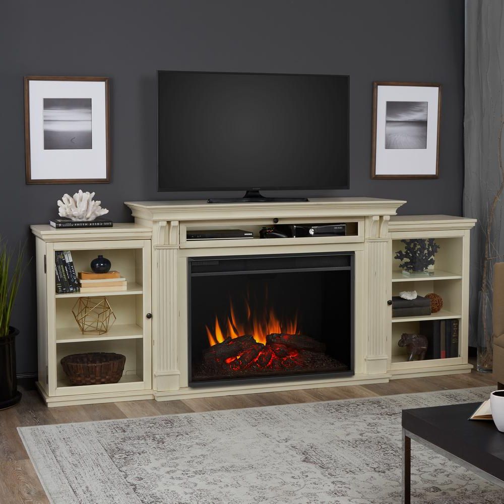 Real Flame Tracey Grand 84 In. Electric Fireplace Tv Stand Pertaining To Favorite 84 Inch Tv Stands (Photo 8 of 20)
