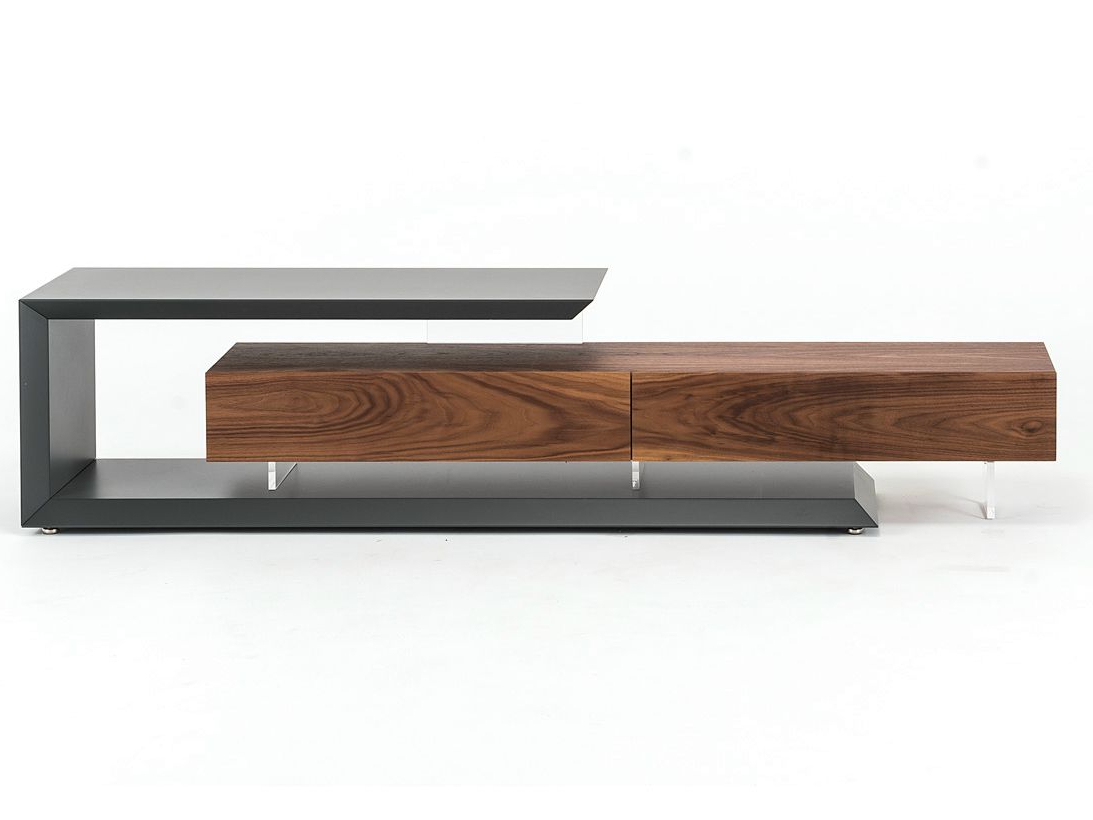 Recent Low Walnut Tv Cabinet Linkcattelan Italia Design Paolo Cattelan Within Dwell Tv Stands (View 5 of 20)